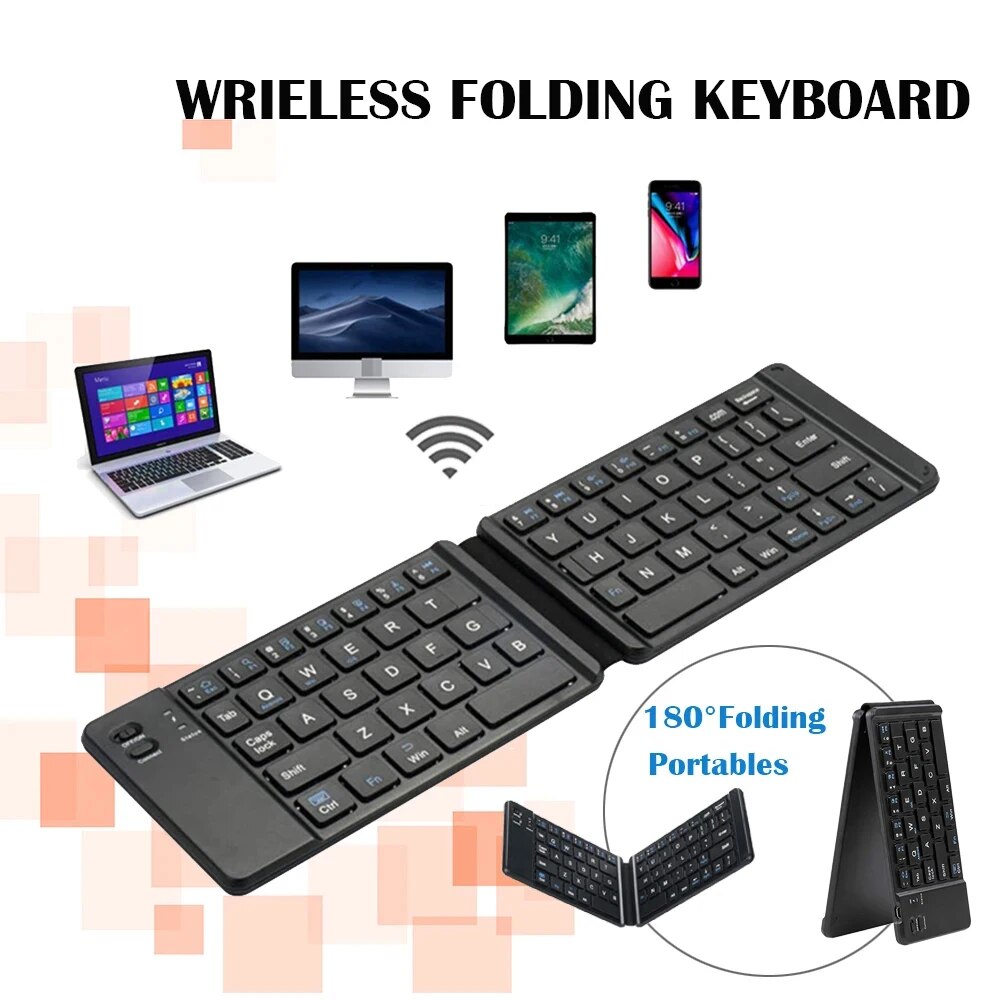 Desk Setup Ipad - Opvouwbare Bluetooth Toetsenbord Voor Ipad Mobiele