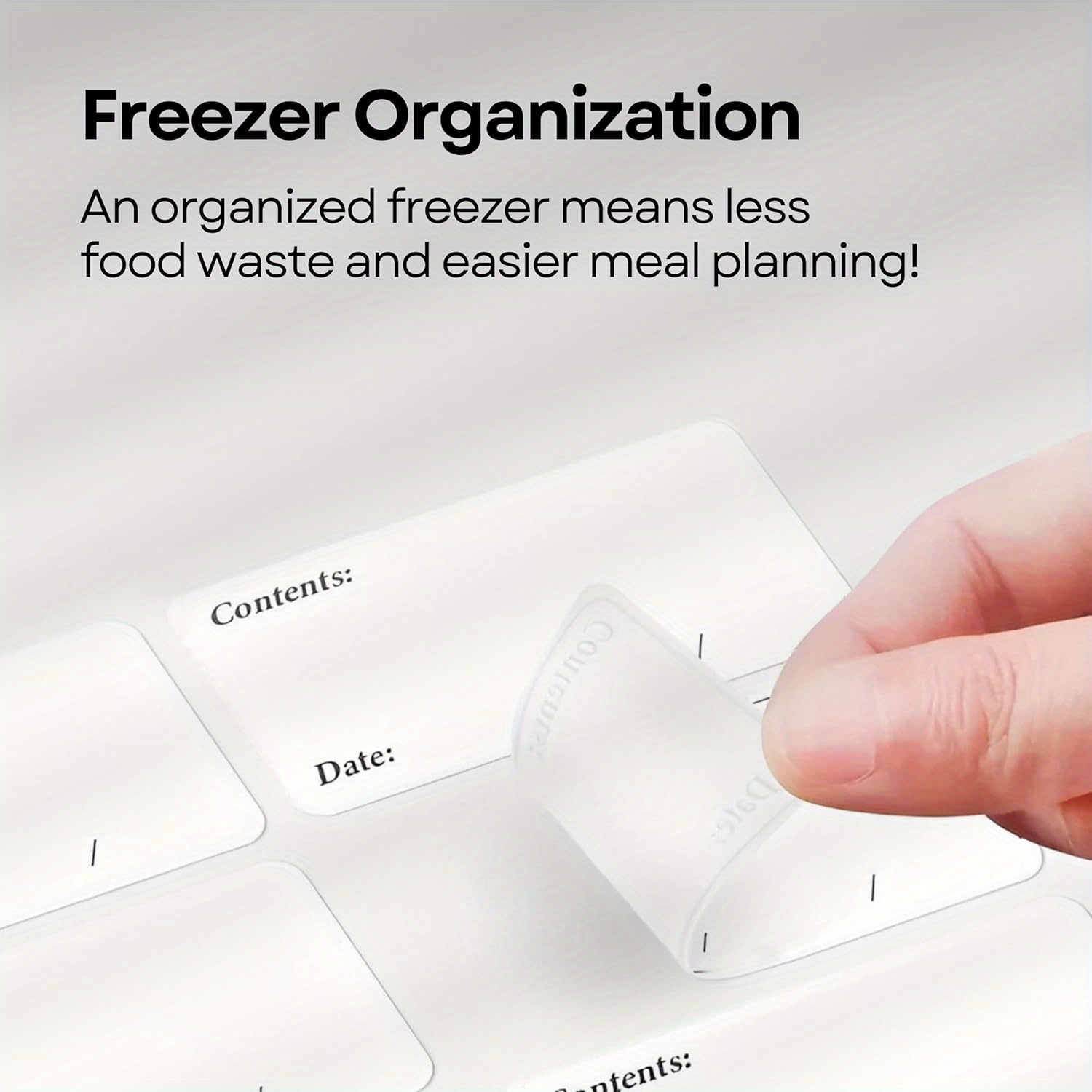 Sticky Memo Holder - 100 stuks/10 vellen waterdichte verwijderbare vriezerlabels