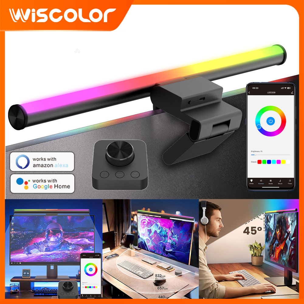 Desk Room Setup - Schermhanglamp Monitorlichtbalk LED Gaming Diming Setup
