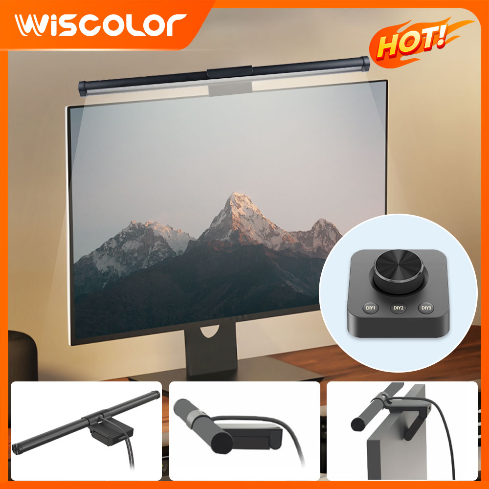 Desk Setup No Monitor - RGB-lichtbalk Monitoropstelling Decoratie Dimbare led-verlichting Slimme