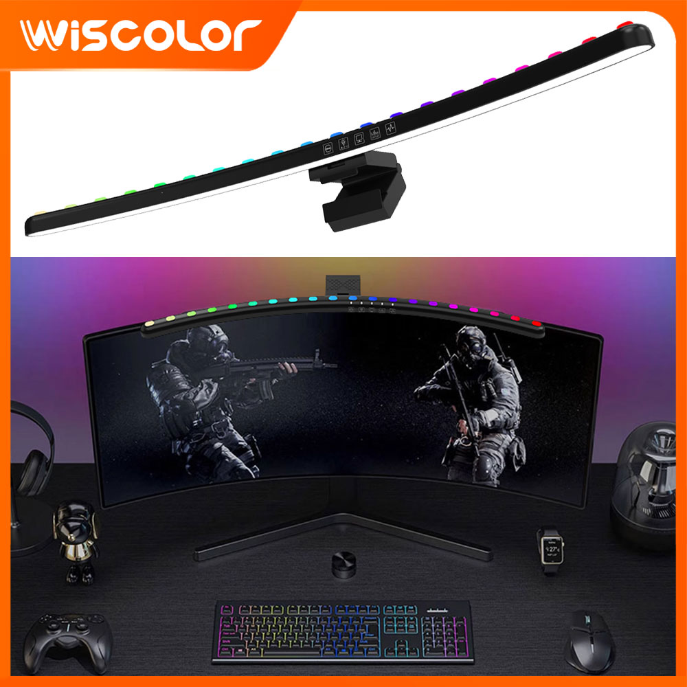 Desk Setup No Monitor - RGB Smart Wifi Setup Monitor Lichtbalk
