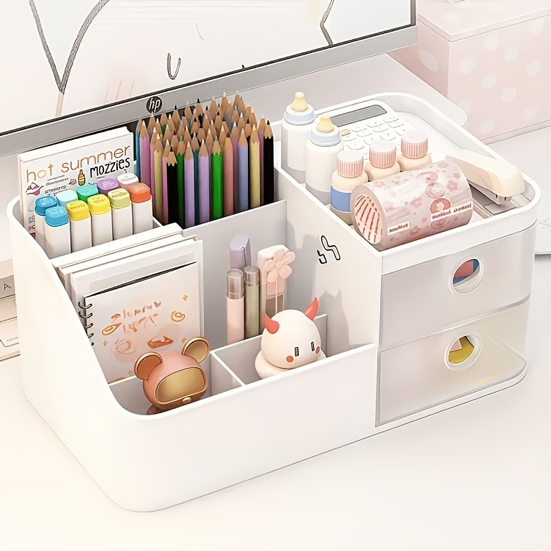 Desk Drawer Unit - Ruimtebesparende pennenhouder met grote capaciteit, multifunctionele