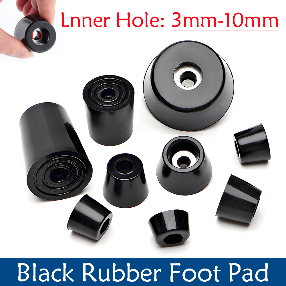 Desk Setup Speakers - 2/8/10/50 Stuks Zwart Synthetisch Rubber Tafel