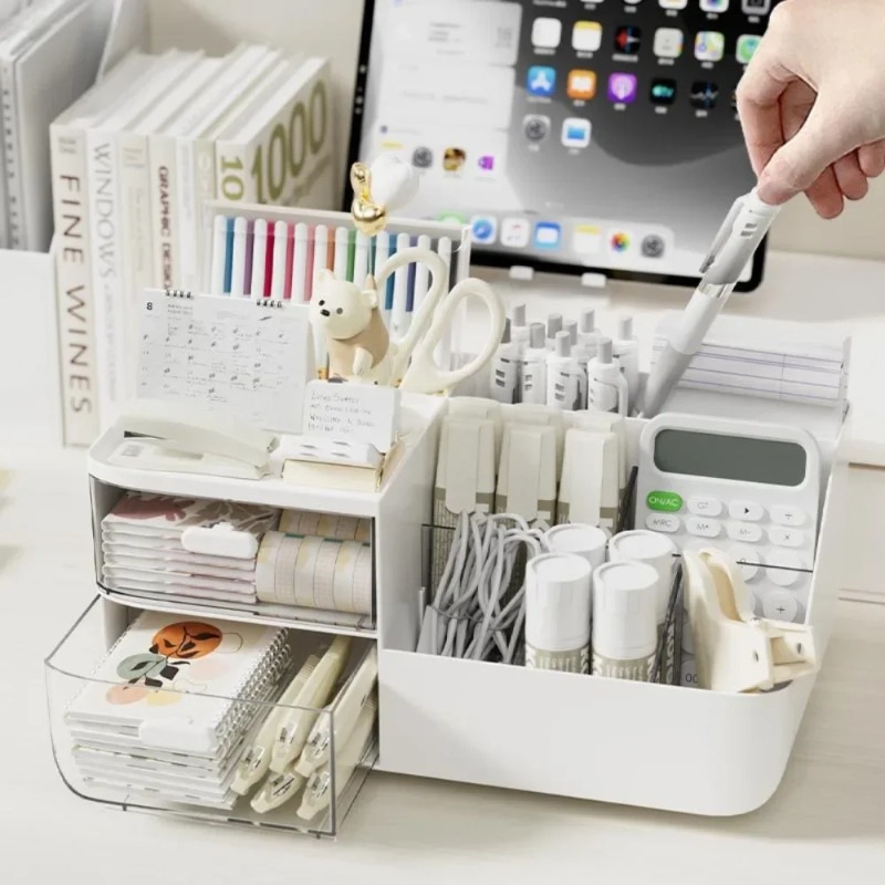 Desk Drawer Unit - 1 stuks bureau-cosmetica-organizer met laden, pennenhouder,