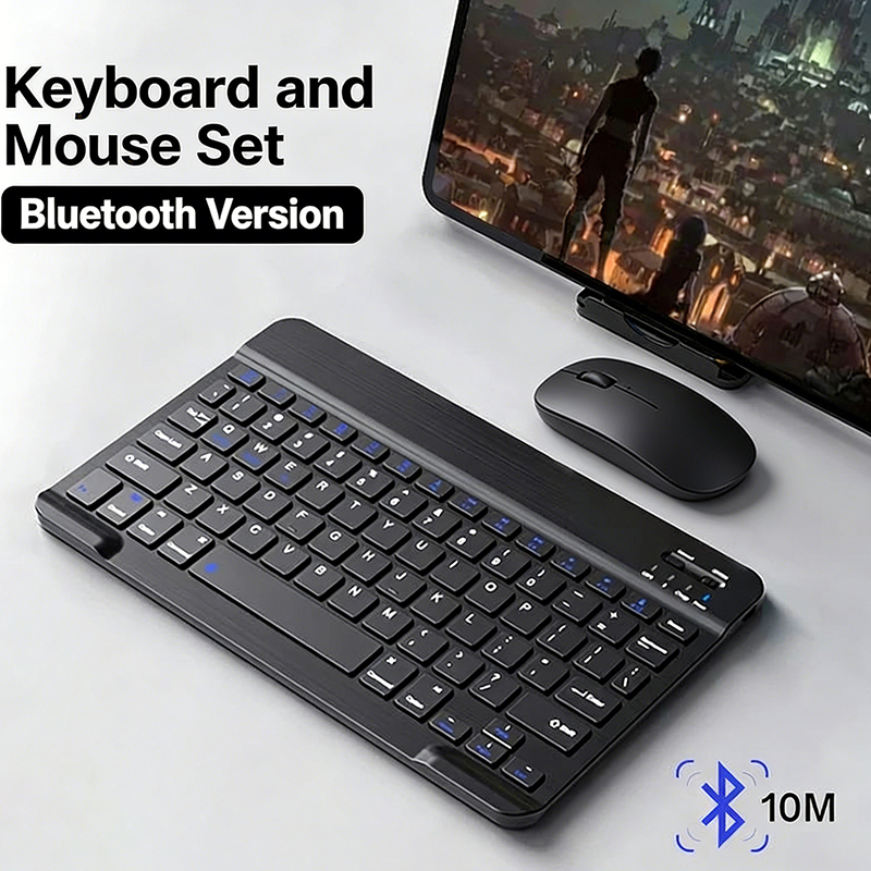 Desk Setup Ipad - JP-Bluetooth-toetsenbord en muis voor iPad Xiaomi