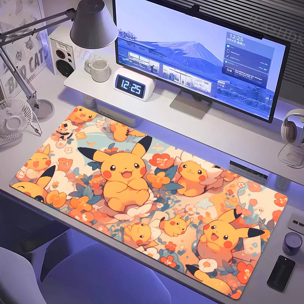 Desk Setup With Laptop - Pokemon muismat grote gaming bureaumat rubberen