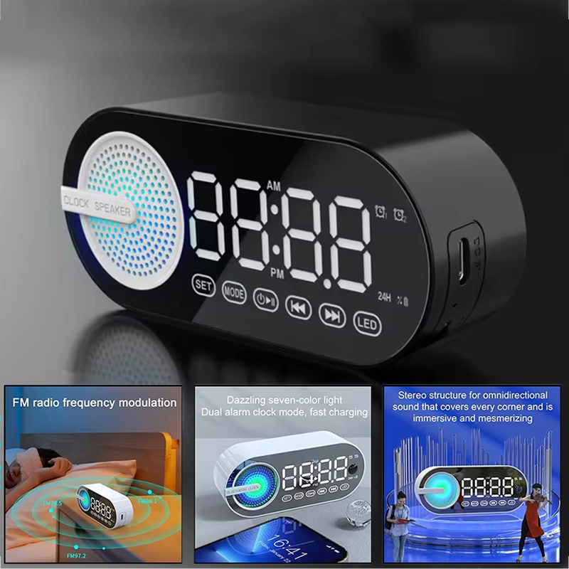 USB-oplaadbare FM-radio wekker - Desk Setup Speakers recensie en prijs