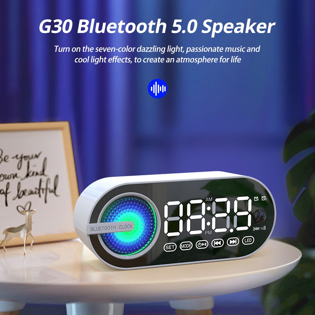 USB-oplaadbare FM-radio wekker - Desk Setup Speakers recensie en prijs
