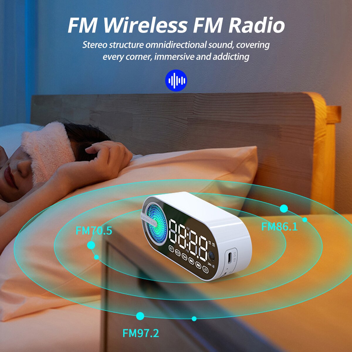 USB-oplaadbare FM-radio wekker - Desk Setup Speakers recensie en prijs