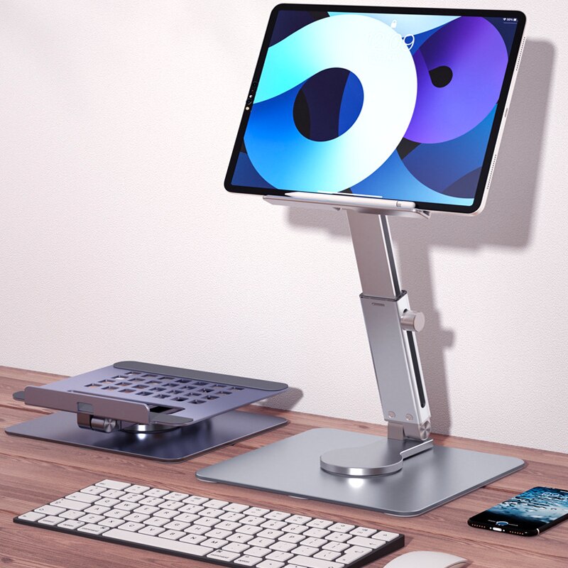 Aluminium tabletstandaard 360° - Desk Setup Ipad recensie en prijs