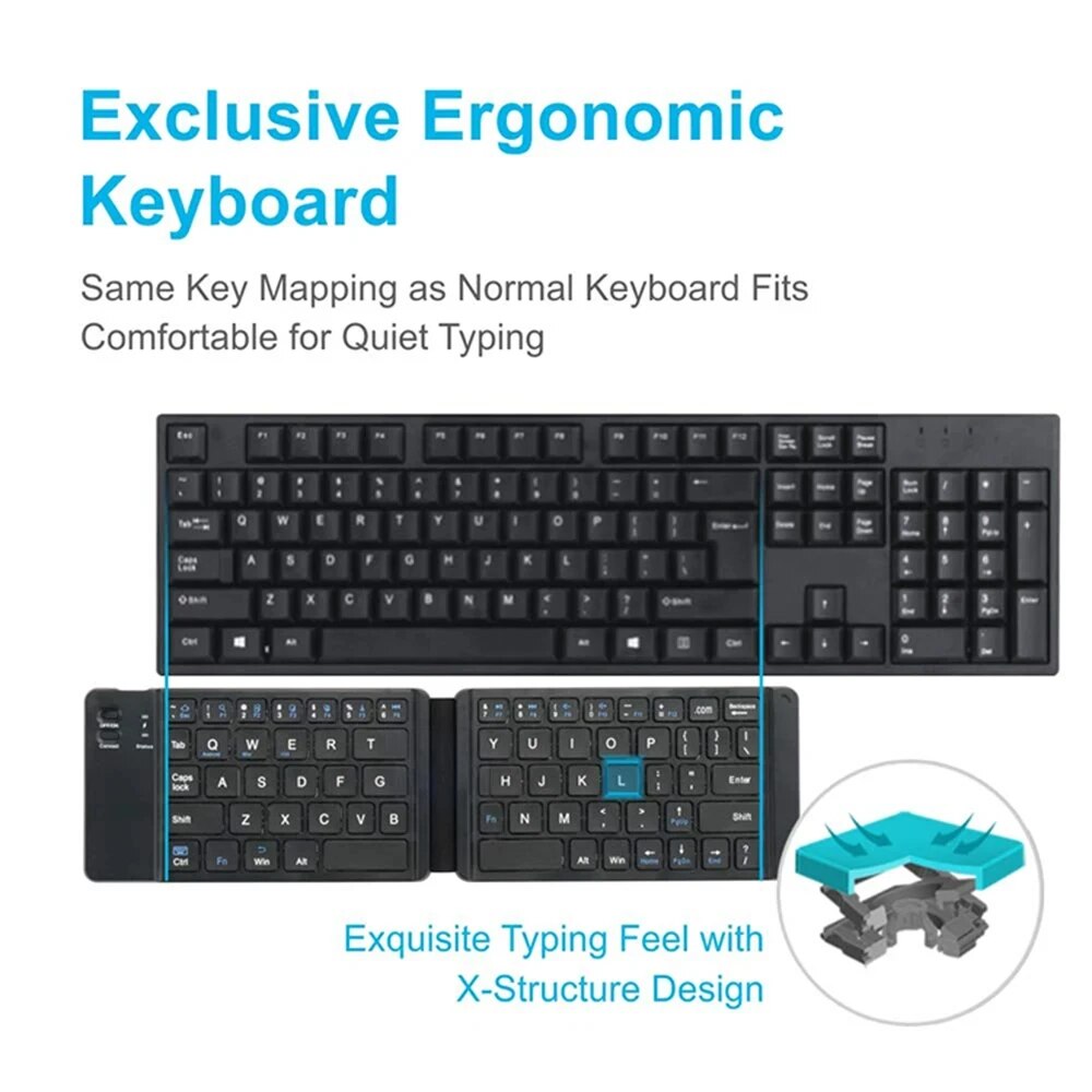 Opvouwbare Bluetooth Toetsenbo - Desk Setup Ipad recensie en prijs