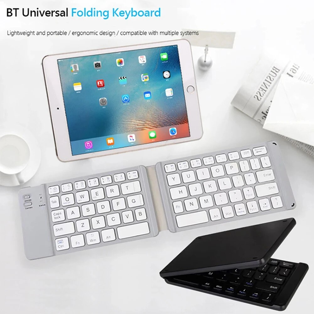 Opvouwbare Bluetooth Toetsenbo - Desk Setup Ipad recensie en prijs