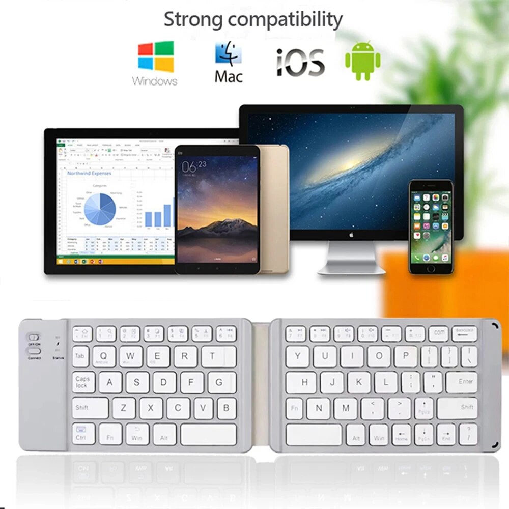 Opvouwbare Bluetooth Toetsenbo - Desk Setup Ipad recensie en prijs