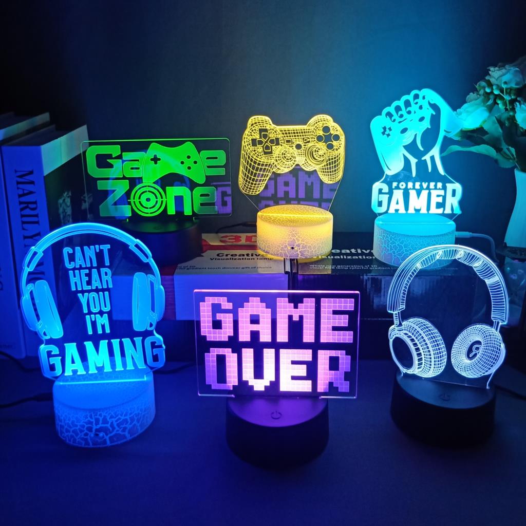 3D Nachtlampje Gaming Kamer Bu - Desk Setup Kids recensie en prijs