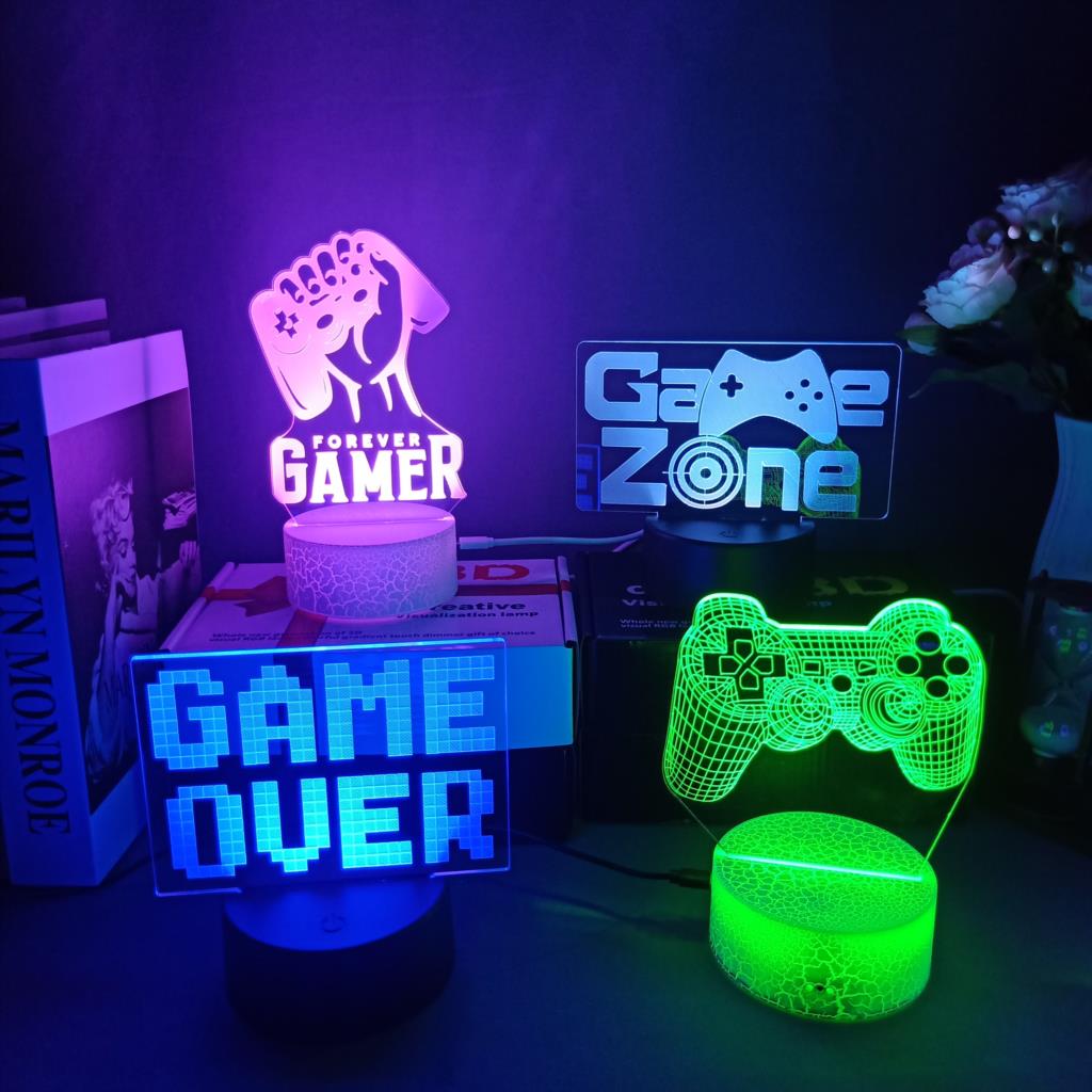 3D Nachtlampje Gaming Kamer Bu - Desk Setup Kids recensie en prijs