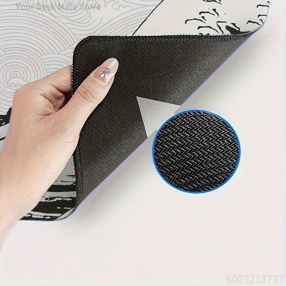 Zwart-witte Wave Art XXL burea - Desk Setup With Laptop recensie en prijs
