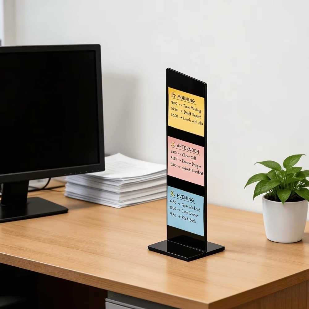 Duurzaam acryl memo-berichtbor - Sticky Memo Holder recensie en prijs