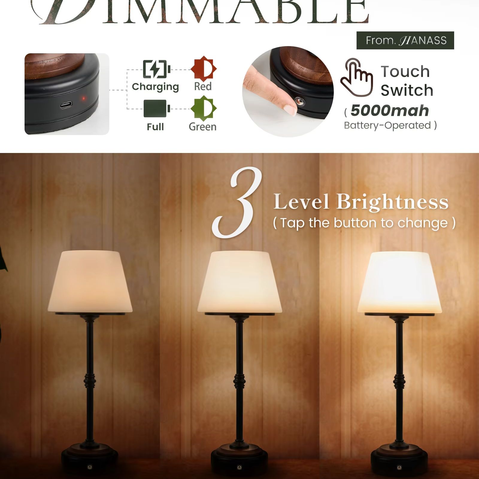 Draadloze tafellampenset met 5 - Desk Room Setup recensie en prijs