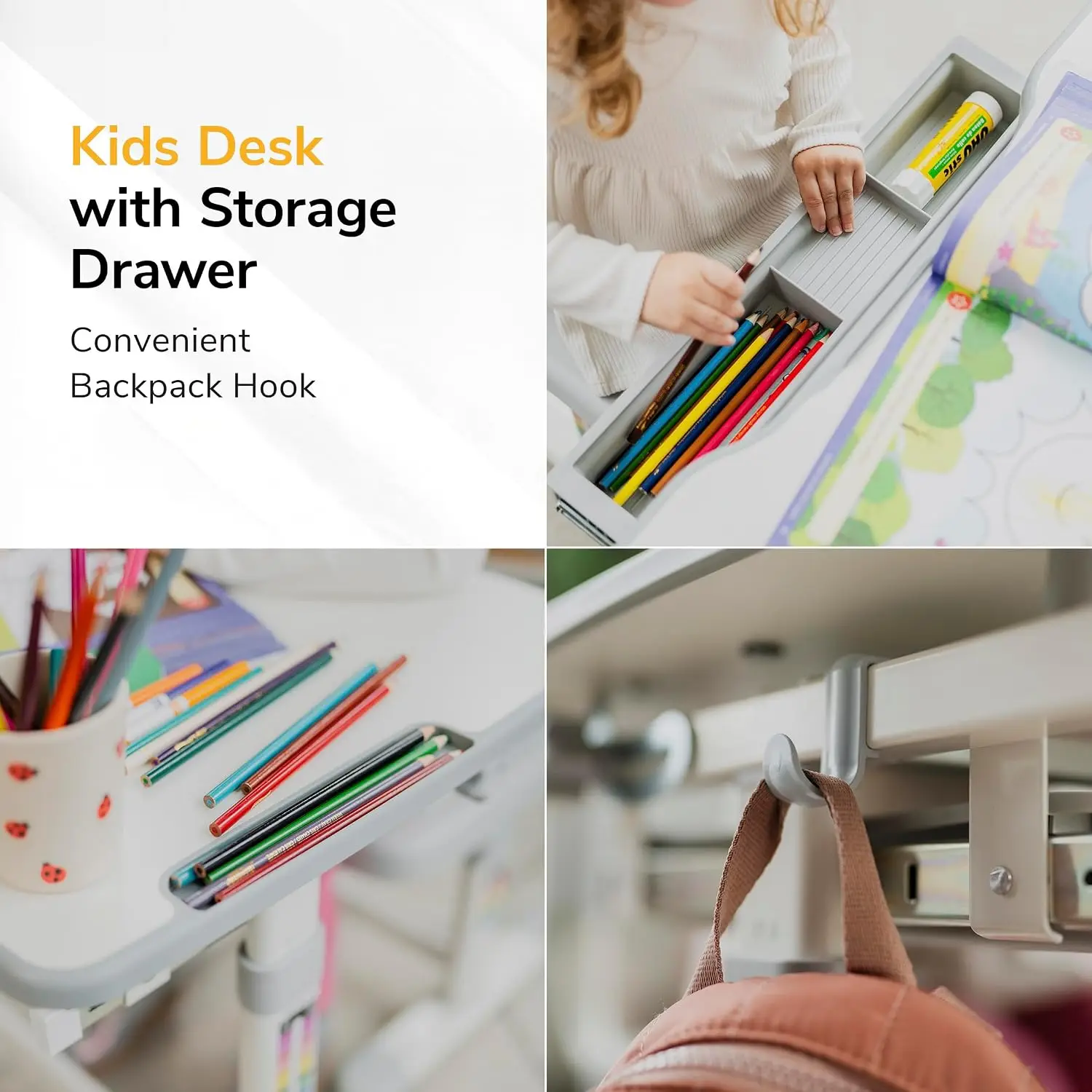 Mount-It! Kinderbureau en stoe - Desk Setup Kids recensie en prijs