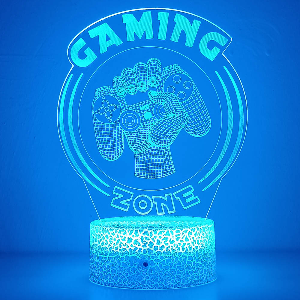 3d Nachtlampje Lamp Gaming Kam - Desk Setup Kids recensie en prijs
