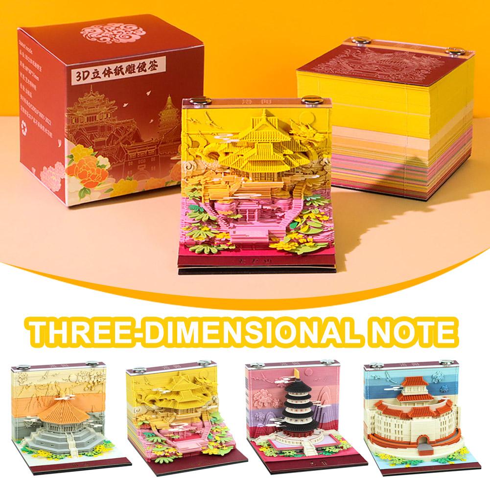 3D Memo Pad Oude Architectuur  - Sticky Memo Holder recensie en prijs