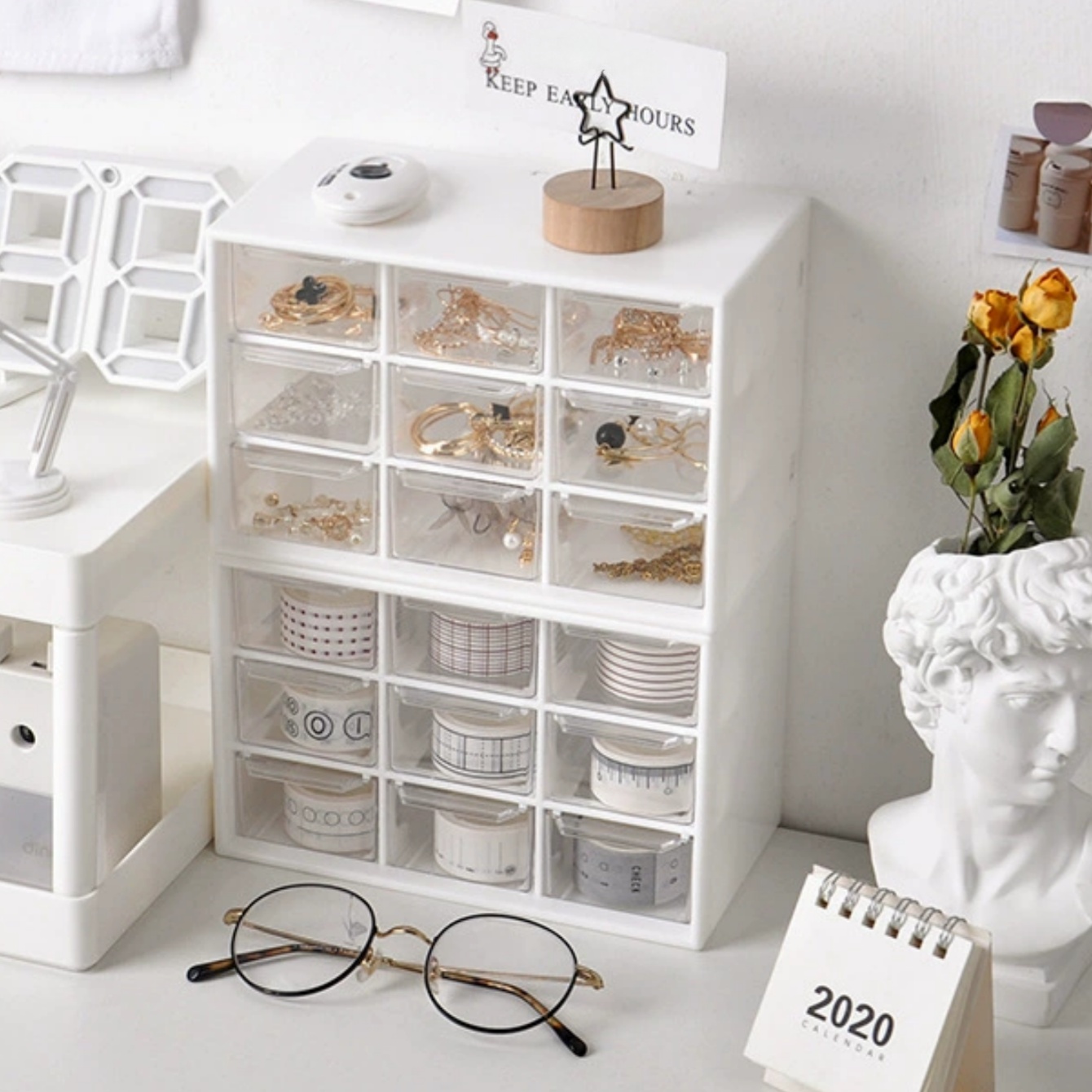 Opbergdoos van kralenmateriaal - Desk Drawer Unit recensie en prijs