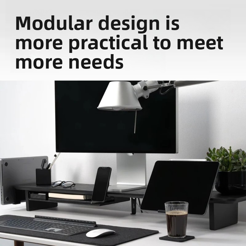 Massief Houten Monitor Riser S - Desk Room Setup recensie en prijs