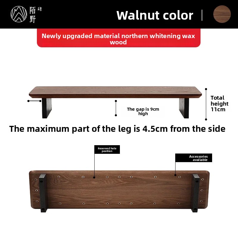 Massief Houten Monitor Riser S - Desk Room Setup recensie en prijs