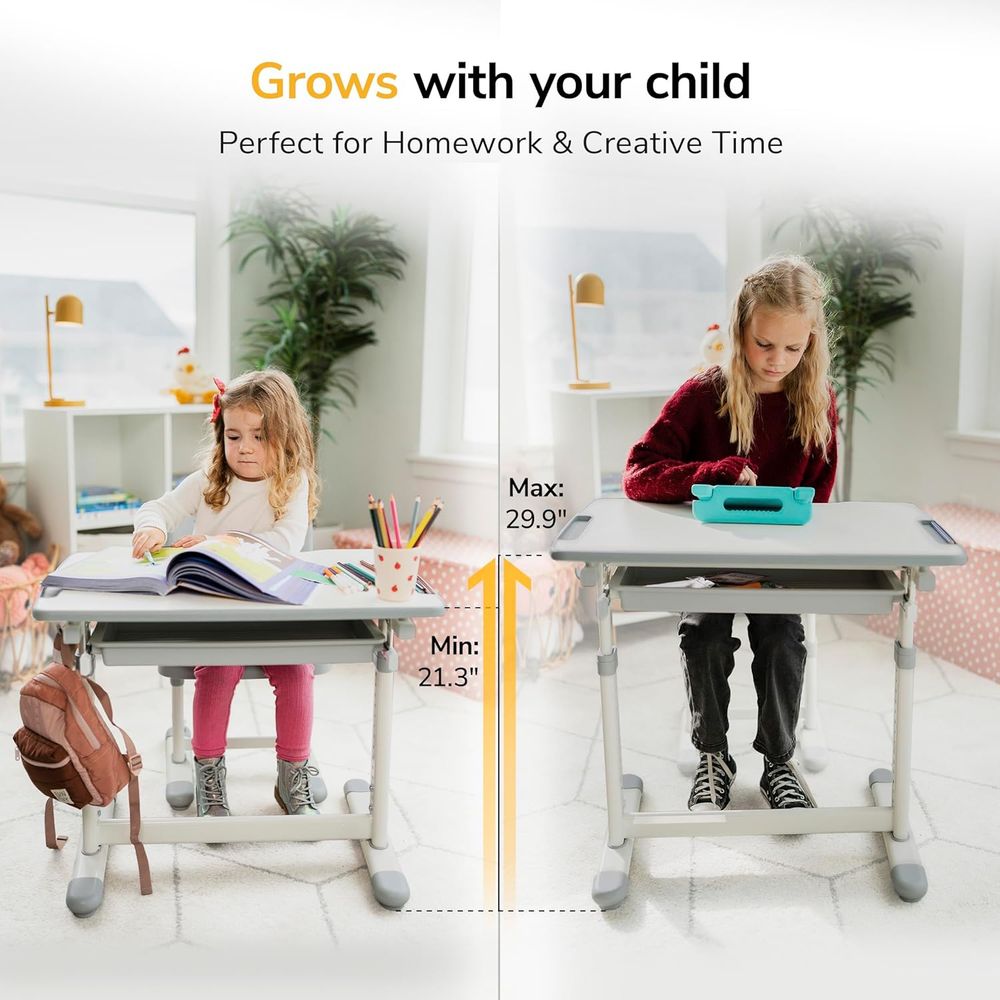 Kinderbureau en stoelenset, ho - Desk Setup Kids recensie en prijs