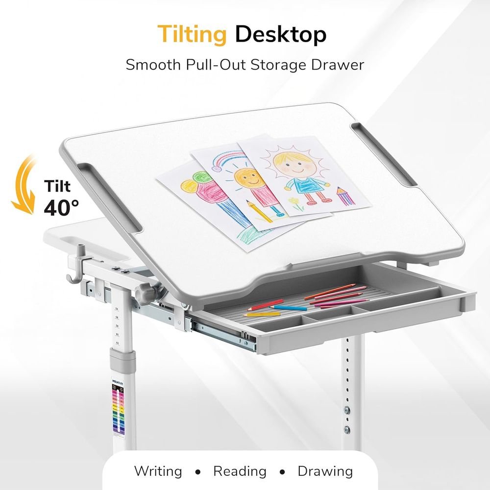 Kinderbureau en stoelenset, ho - Desk Setup Kids recensie en prijs