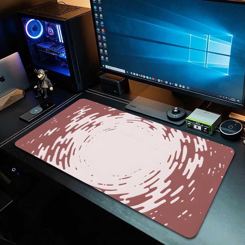 Grijze ronde geribbelde vloeis - Desk Setup Grey recensie en prijs
