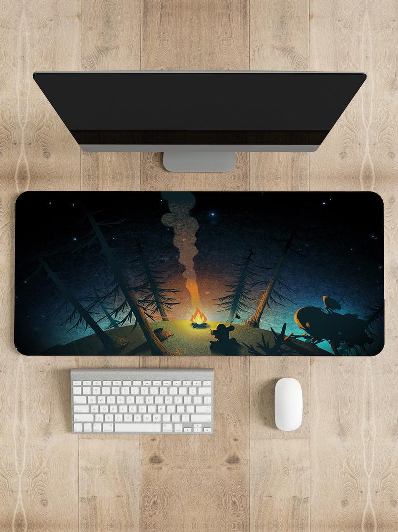 Outer Wilds Muismat Gaming Bur - Desk Setup With Laptop recensie en prijs
