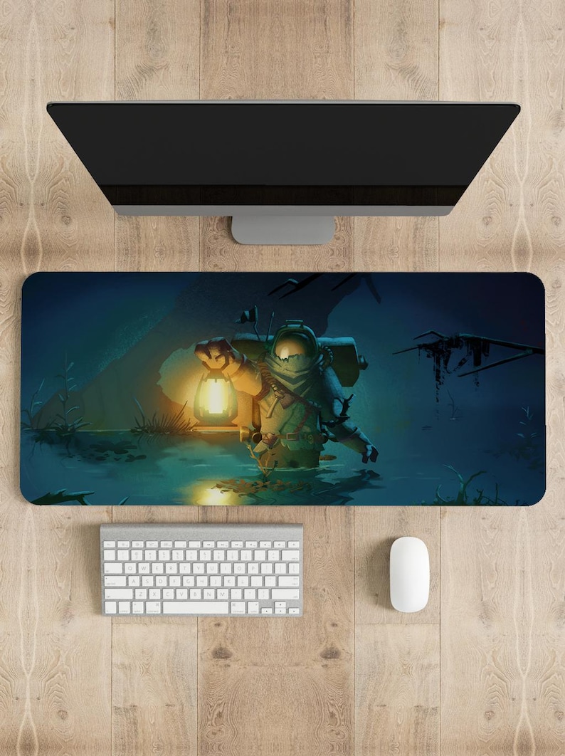 Outer Wilds Muismat Gaming Bur - Desk Setup With Laptop recensie en prijs