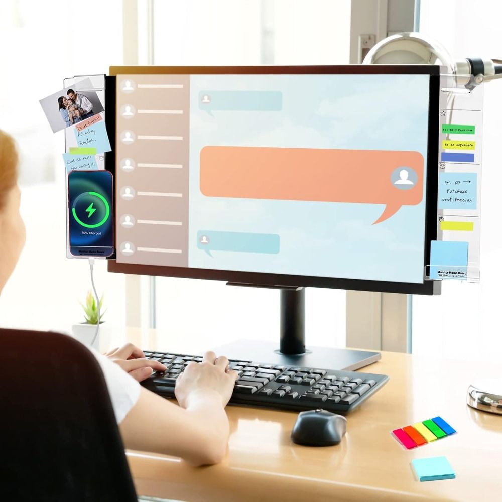 Transparant monitor memobord M - Sticky Memo Holder recensie en prijs