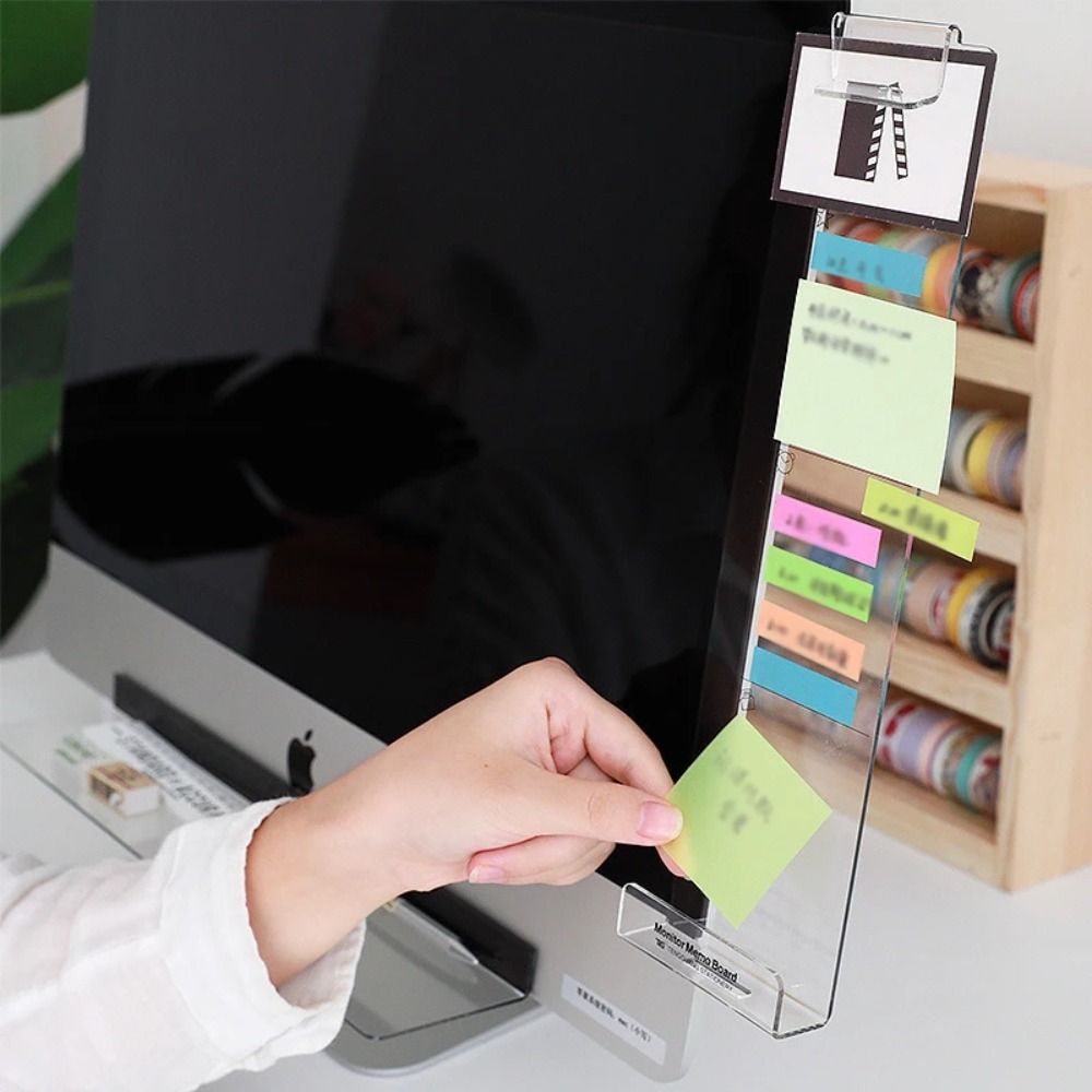 Transparant monitor memobord M - Sticky Memo Holder recensie en prijs