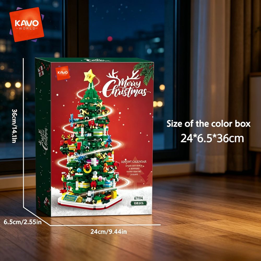KAVOWORLD 1024-delige Kerstboo - Desk Setup Ideas Office recensie en prijs