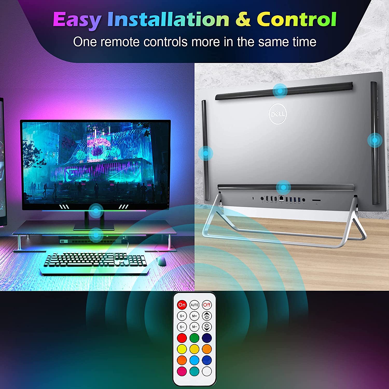Onder monitor lichtbalk RGB Dr - Desk Room Setup recensie en prijs