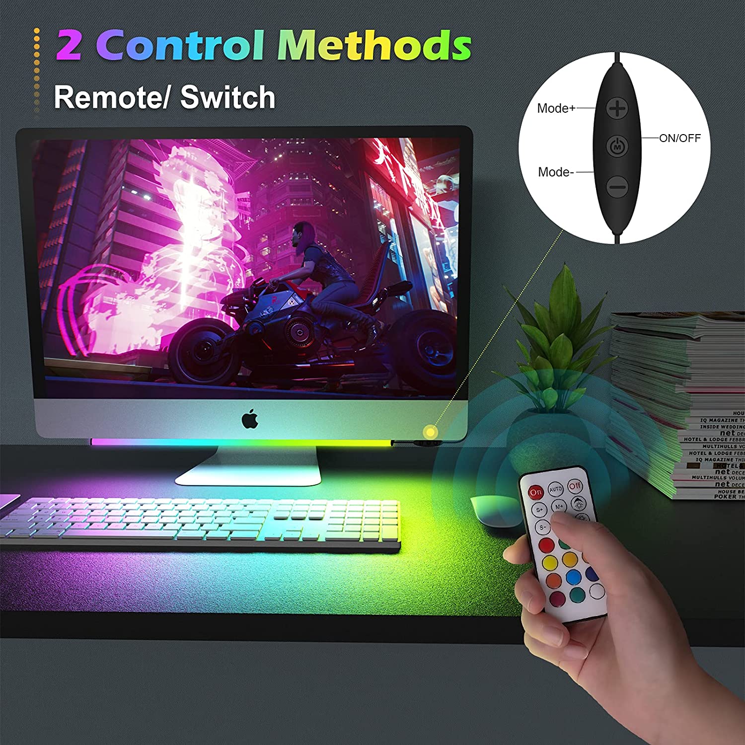 Onder monitor lichtbalk RGB Dr - Desk Room Setup recensie en prijs
