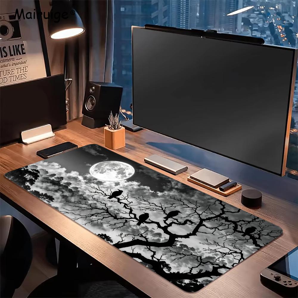 Grijze maanverlichte nacht gro - Desk Setup Grey recensie en prijs